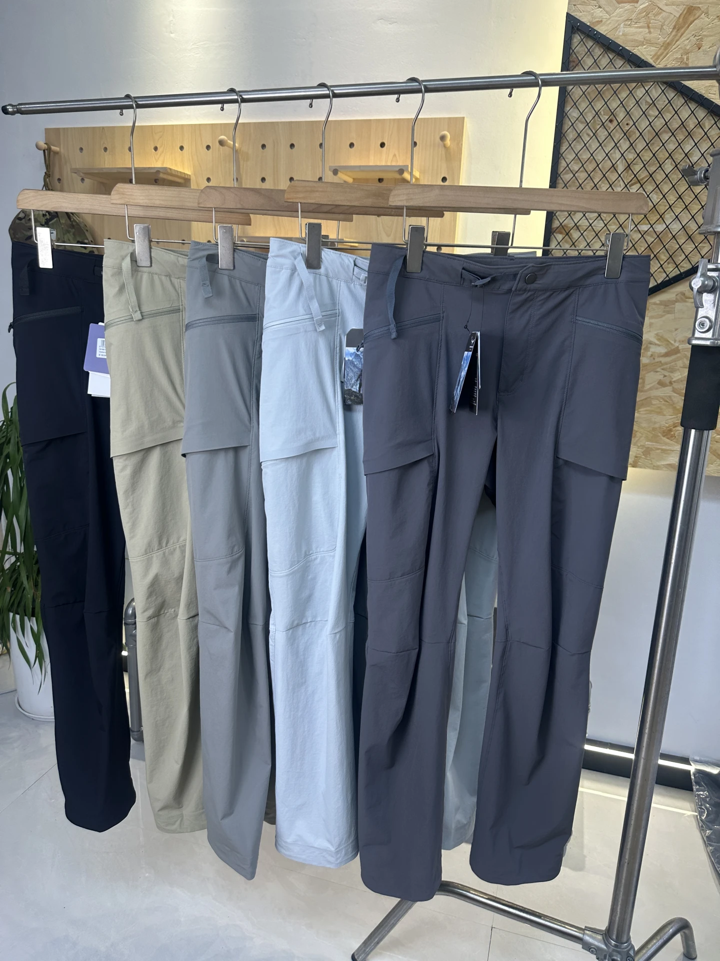 

Мужские легкие быстросохнущие эластичные брюки Nordic для активного отдыха, летние повседневные прямые брюки с молнией на средней талии, длинные штаны