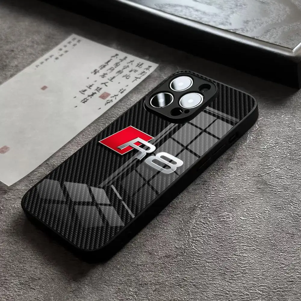 حافظة لهاتف آيفون 16 برو ماكس 15 بلس 14 برو 12 11 13 Mini X XR XS Max 8 7 Plus SE 2020 غطاء زجاجي