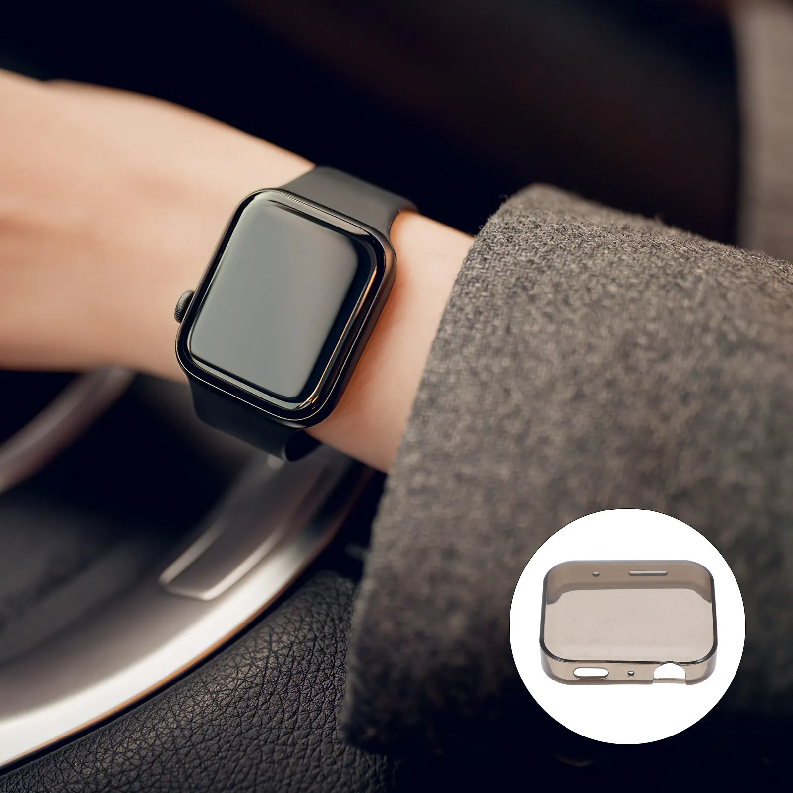 Funda protectora de Tpu para reloj inteligente profesional, resistente a caídas, a prueba de huellas dactilares, ajuste delgado, Compatible con 2 uds.