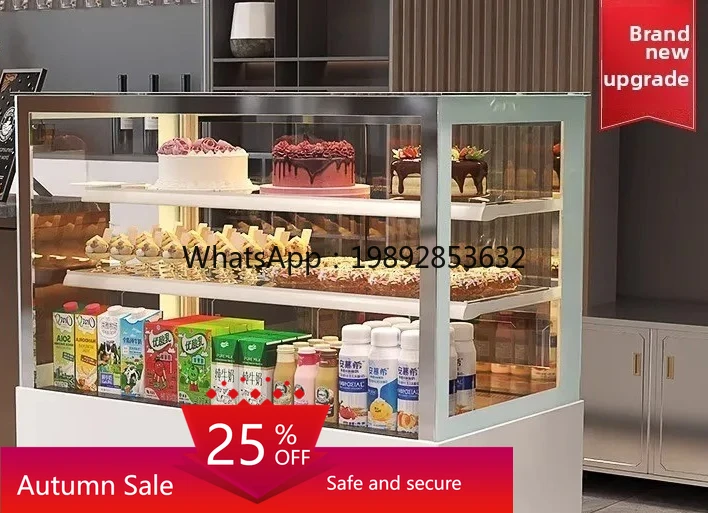

ZZ cake refrigerated display cabinet west point dessert milk tea air-cooled frost-free fresh-keeping cabinet right angle