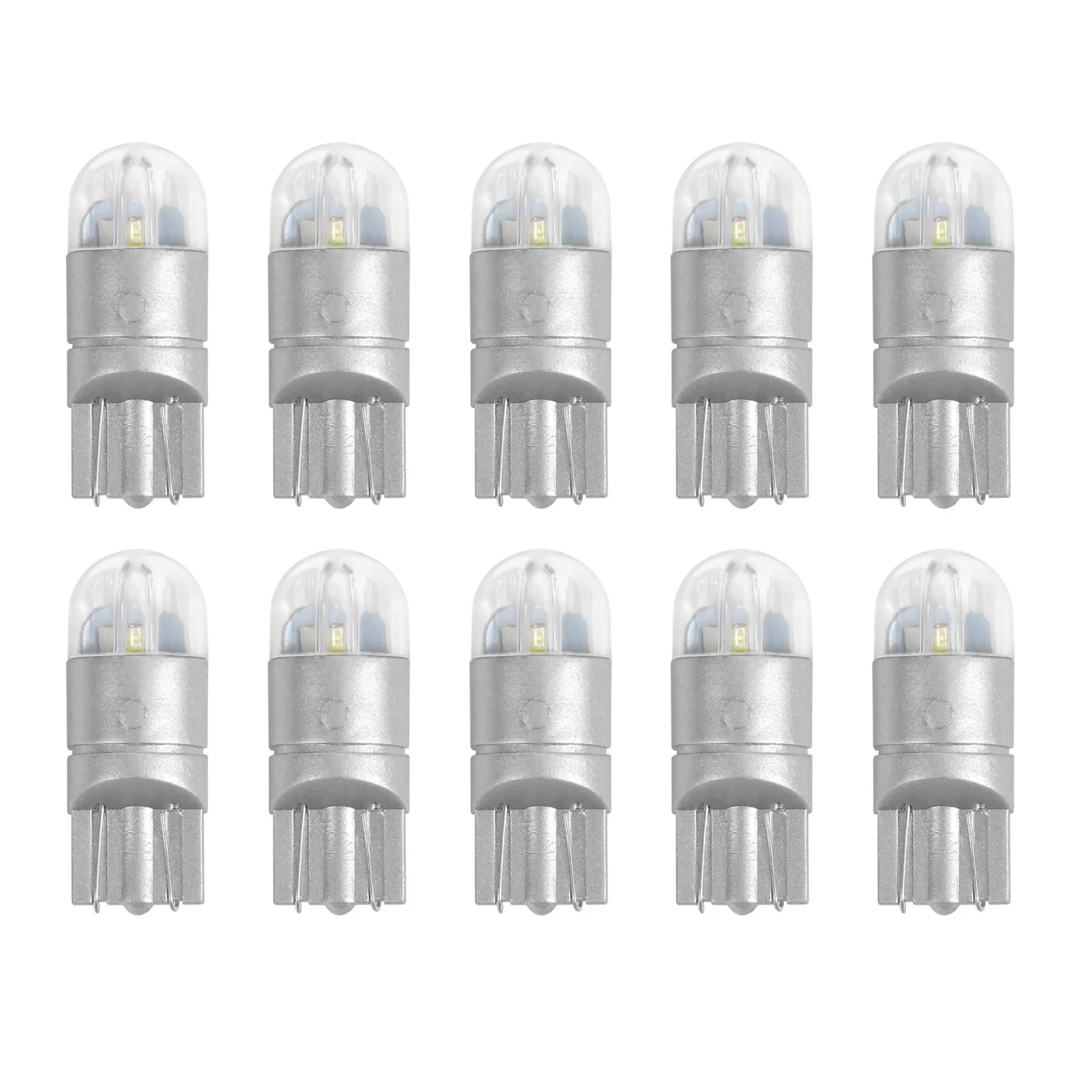 

10Pcs 6000K Canbus T10 168 194 W5W Dome License Side Marker LED Light Bulb White