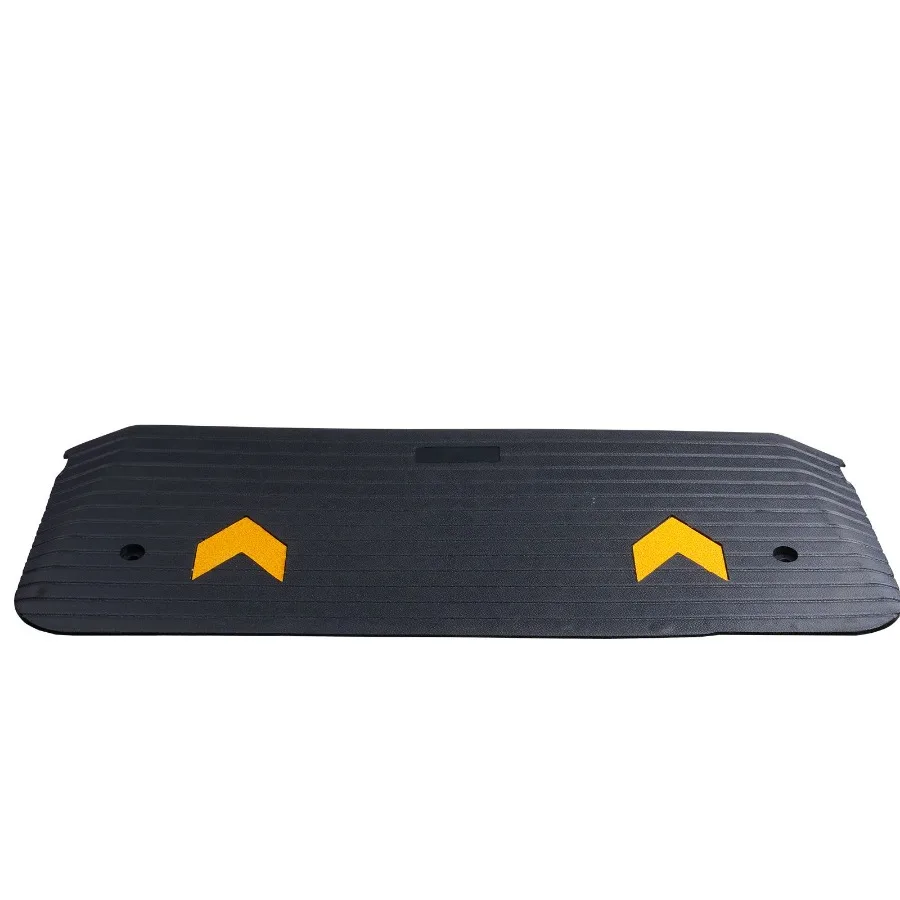 

Upgraded Rubber Threshold Ramp 1.5 Rise for Wheelchair and Scooter Natural Color Non-Slip Textured Surface Heavy Duty 33069 lbs