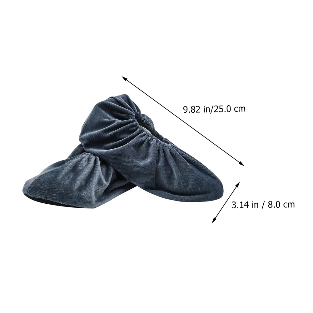 

4pcs Shoe Covers Crystal Anti-Slip Reusable Dustproof Floor Protectors For Home Dorm Machine Room Use Non-Slip Sole Covers