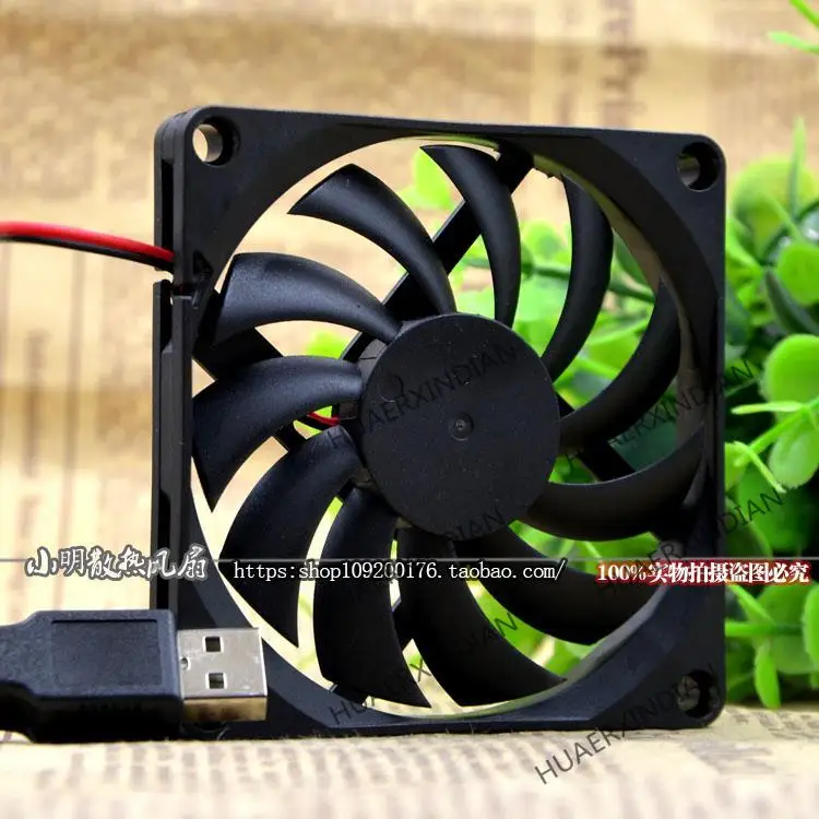 Novo 8cm 5v 8010 kit de montagem do ventilador de refrigeração usb