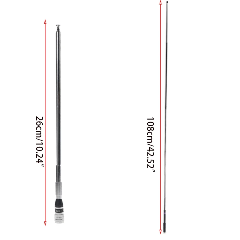 Dropship Có Thể Gập Lại Kính Thiên Văn Cầm Tay GPS Ăng Ten Đường Dài Ăng Ten Nam 42.52 Inch