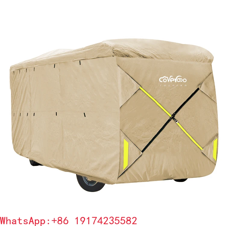 Entry-level 4 Layer 6 Layers Non Woven Waterproof Anti-UV Class a Motorhome/Caravan Body Cover RV Motorhome Cover