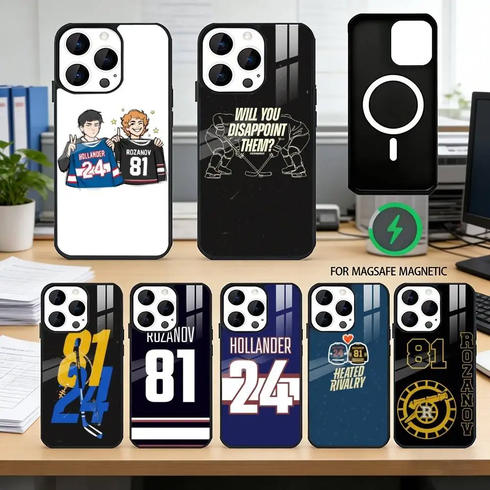 H-Heated R-rivalry C-cartoon Phone Case For iPhone17,16,15,14,13,12,11 Plus,Pro Magnetic with Magsafe Wireless Charging