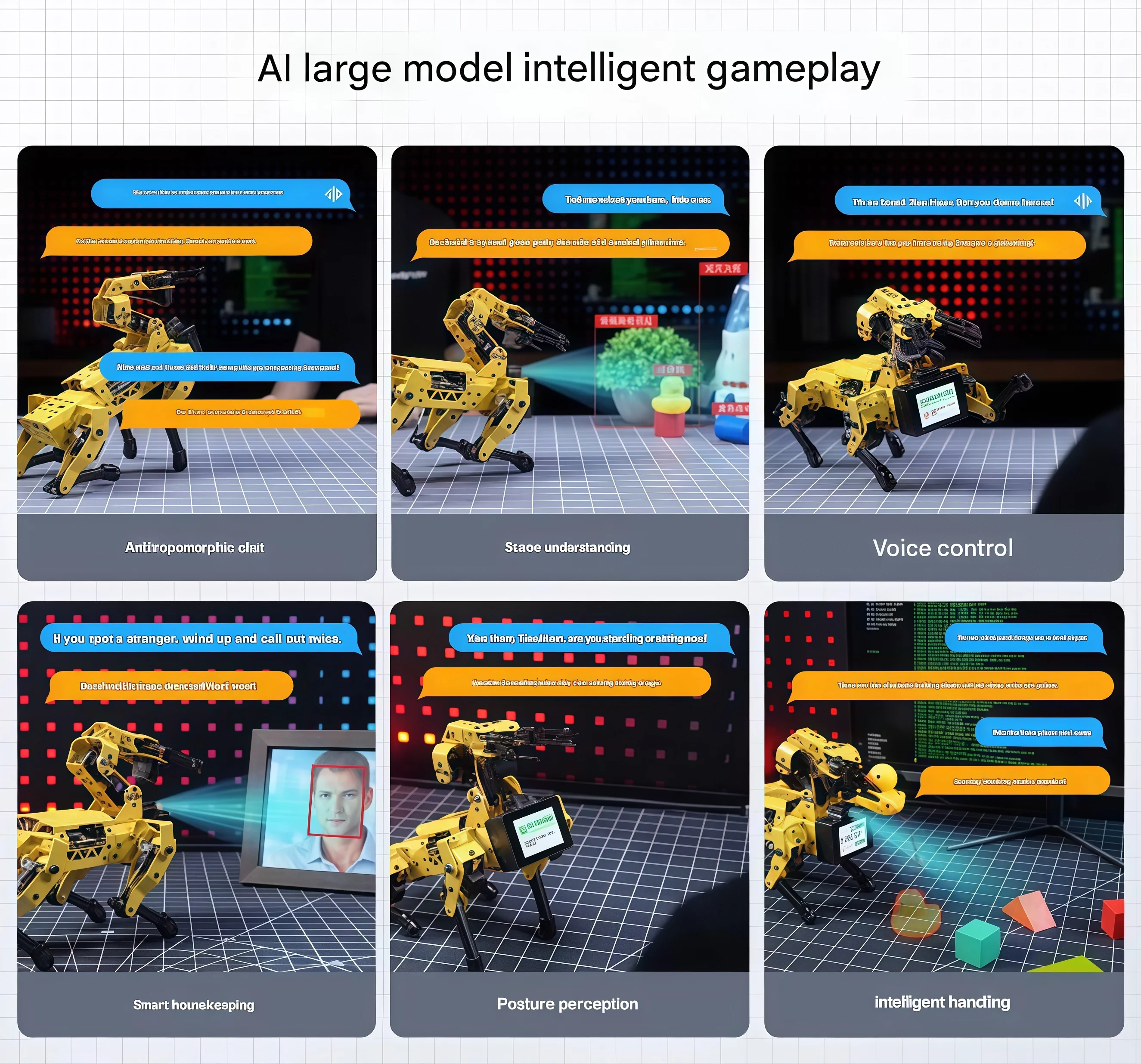 ESP32 Open Source Quadruped Robot Dog MechDog AI Large Model Visual and Voice Grasping Programmable Robot