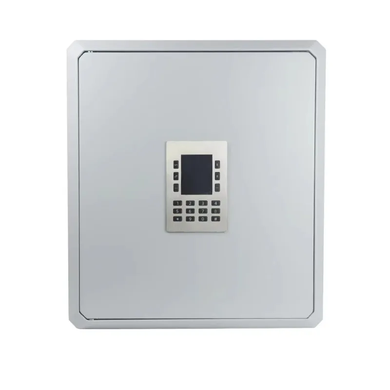 خزانة صندوق أمان للتخزين بمفتاح آمن من الفولاذ بباب واحد مثبتة على الحائط مع قفل برمز إلكتروني