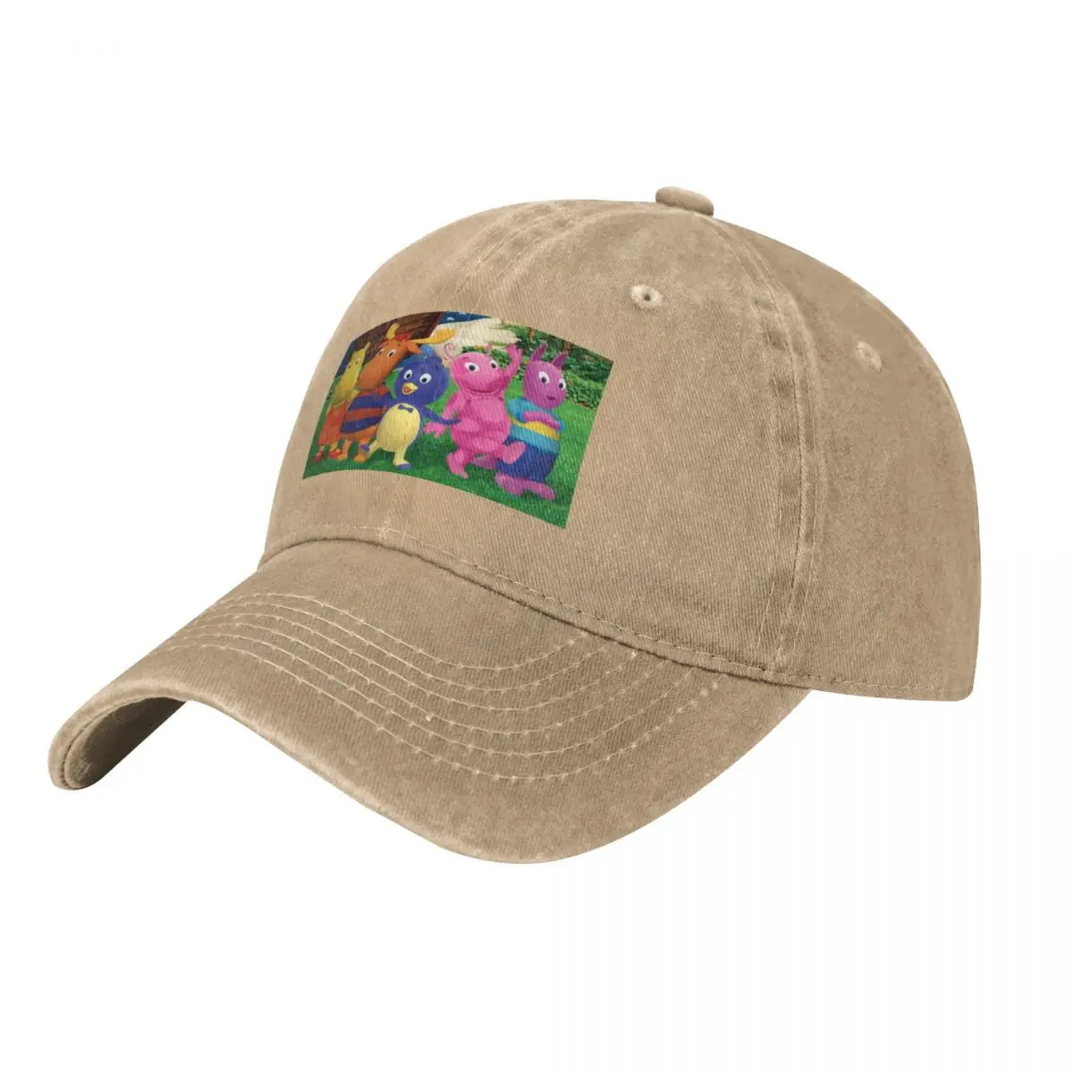 Backyardigans Pablo Tyrone Tasha Austin Uniqua Baseball Cap Custom Cap Anime Snap Back Hat Men's Baseball Women's