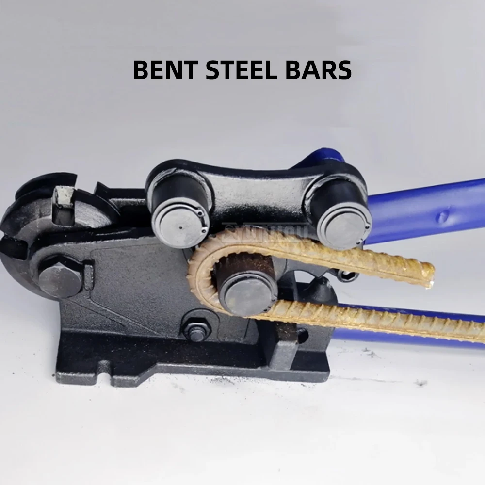 Steel Bar Iron Rod Bending Cutting Tool, Rebar Cutter, Threaded Steel Bending Shearing Machine, Rebar Bender