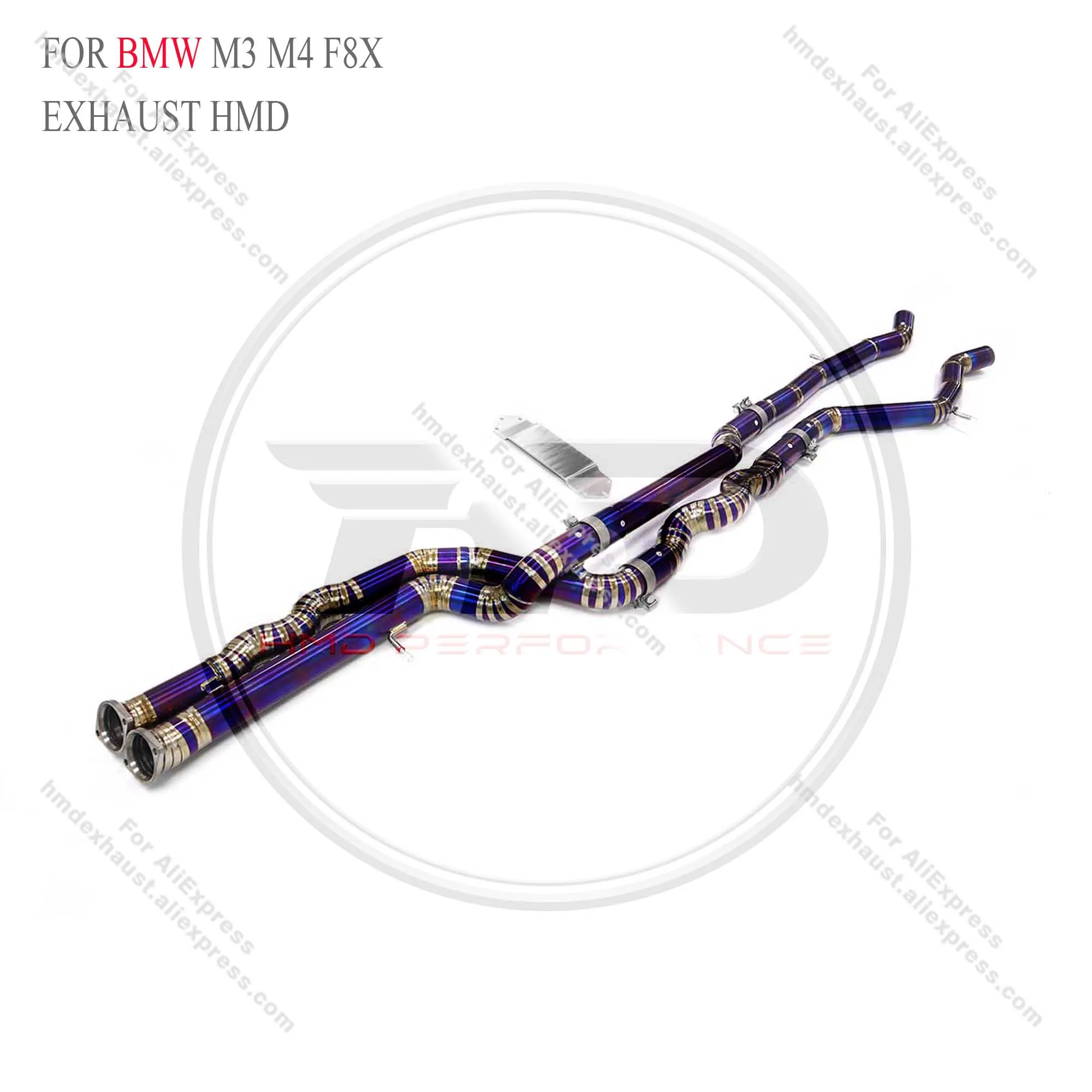 

HMD titanium alloy Exhaust System Middle Pipe For BMW M3 M4 F80 F82