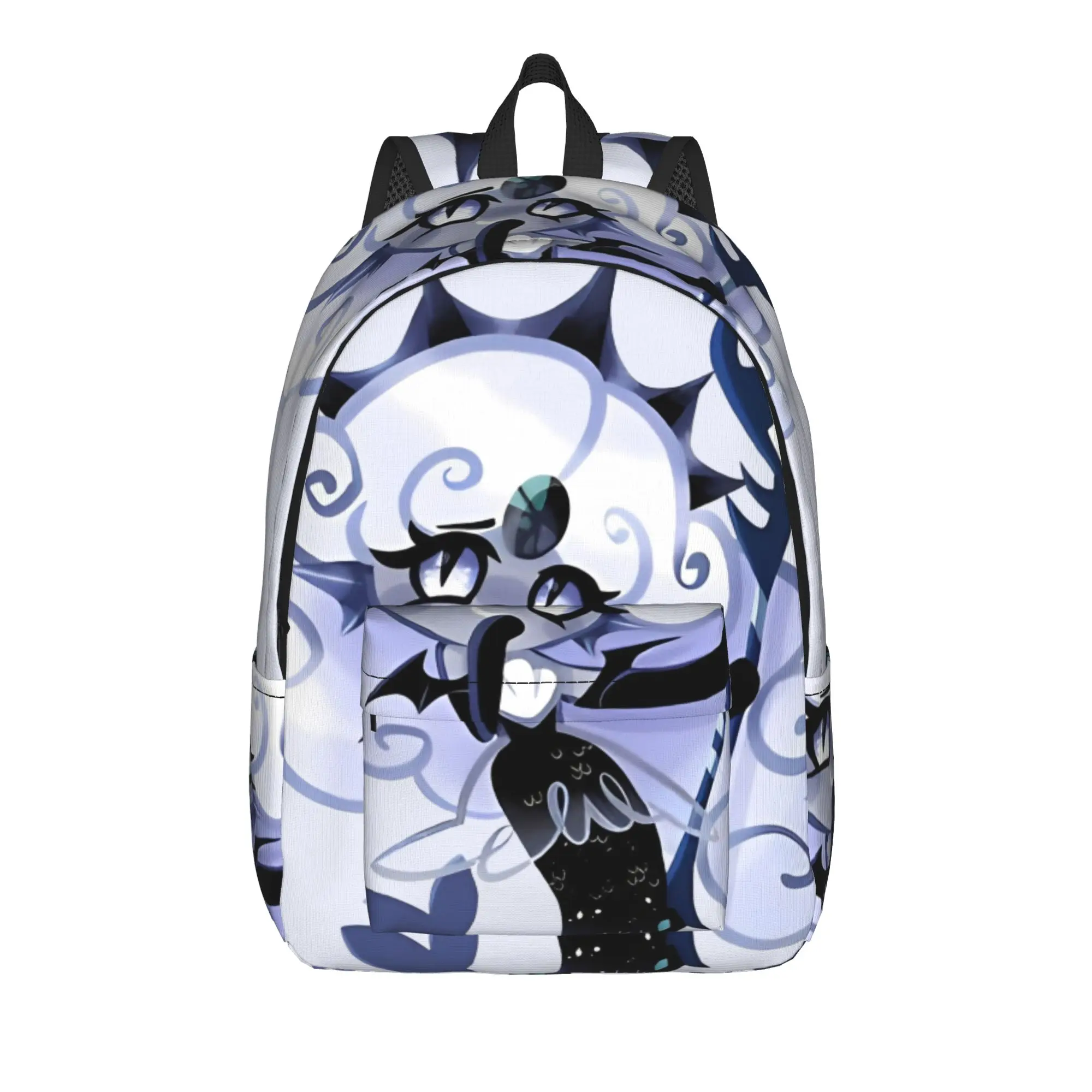 

Black Pearl Cookie Fashion Backpack Outdoor Student Work Cookie Run Kingdom Daypack for Men Women Laptop Computer Shoulder Bag