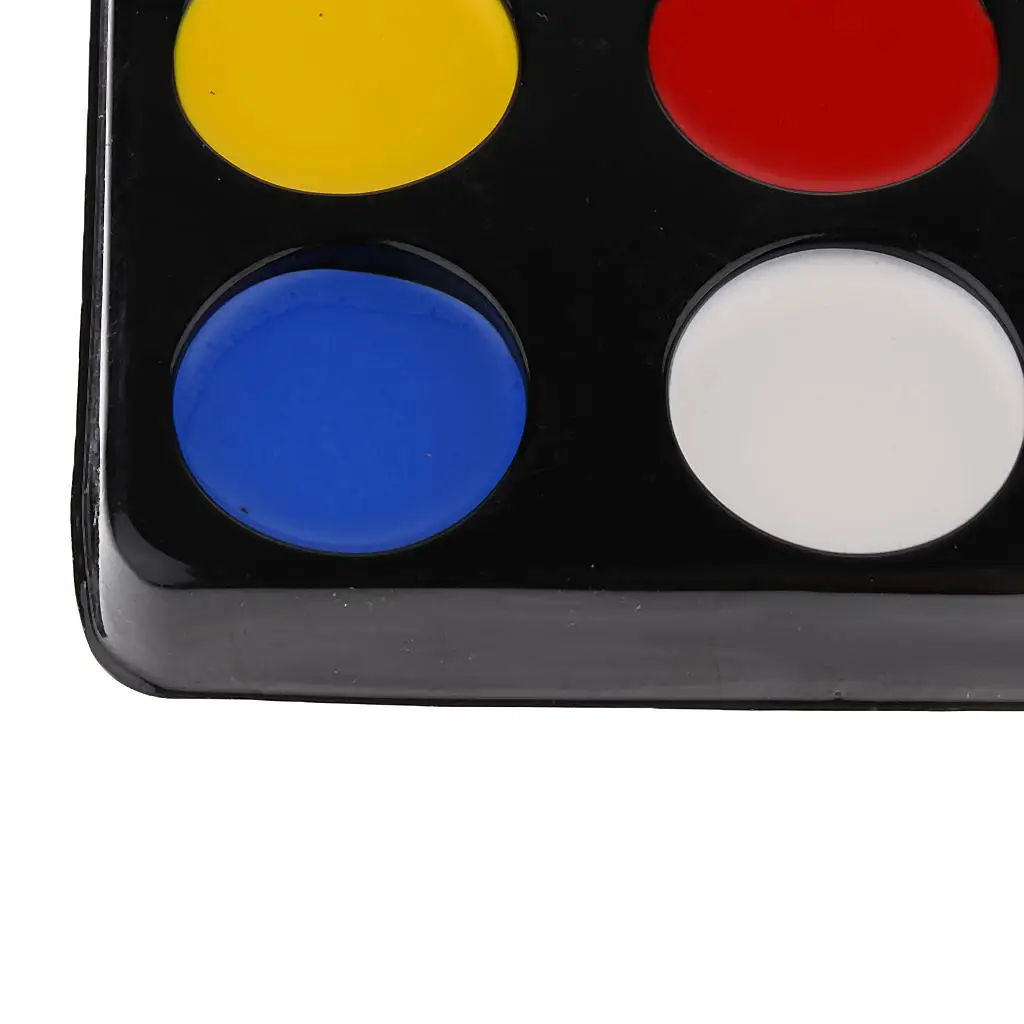 لوحة دهانات الوجه مجموعة مكياج متعددة الألوان مجموعة أدوات رسم فنية لفساتين الهالوين الكرنفالية