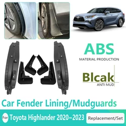 Fit For Toyota Highlander XU70 2020~2023 Car Mud Guard Front Rear Fender Antifreeze Wheel Inner Mudflap Mudguard Car Accessories