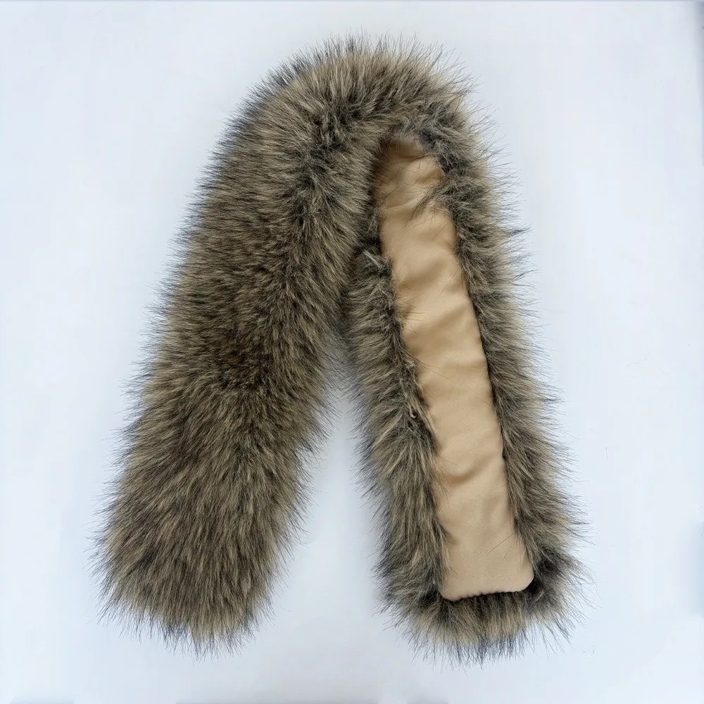 Lengthened Scarf Faux Fur Collar Thickened Fur Handmade Trim Fur Collar Cape Decorative Accessory Windproof Design