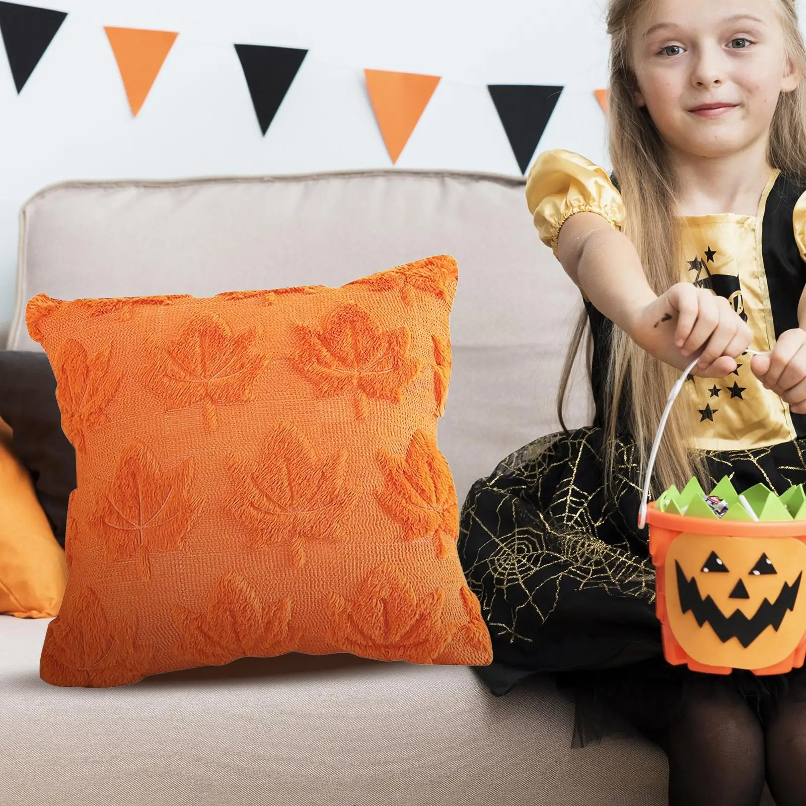 

Осенние наволочки, наволочки для сбора урожая, наволочки с узором кленовых листьев, мягкие для кровати, дивана, гостиной, дома в помещении