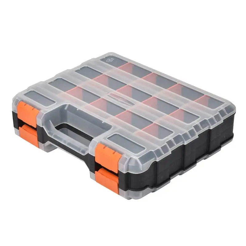 Small Parts Organizer Box Screw Storage Box Metal Parts Hardware Tool Screwdriver Auto Repair Tool Box Tool Case for Fasteners