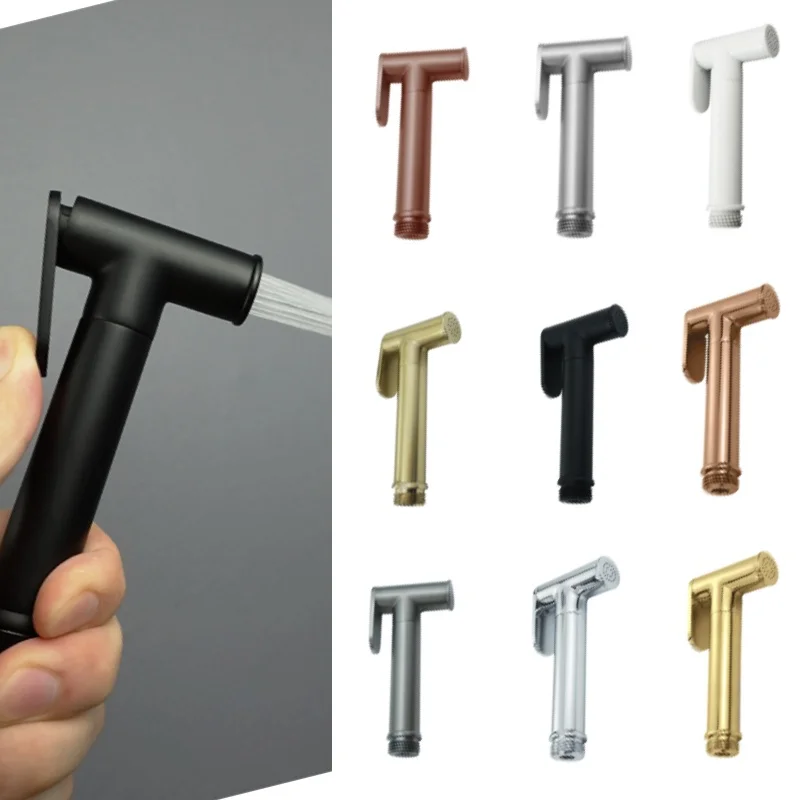 

Brass Bidet Toilet Sprayer Portable Handheld Bidet Faucet Spray Home Bathroom Shower Head Self Cleaning Accessories 9 Color