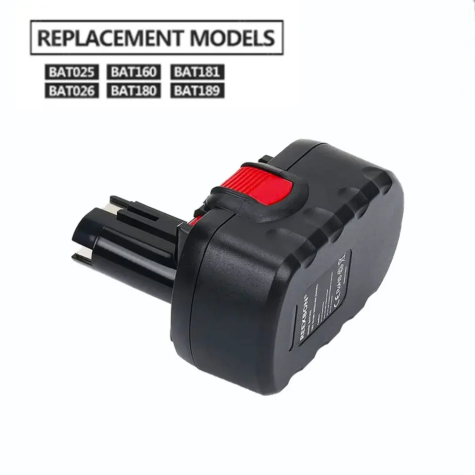 For Bosch 18V 6.8AH 9.8AH Ni-MH Remplacement Battery pour Bosch BAT025 BAT026 BAT160 2607335735 2607335277 PSR18 VE-2 GSR18