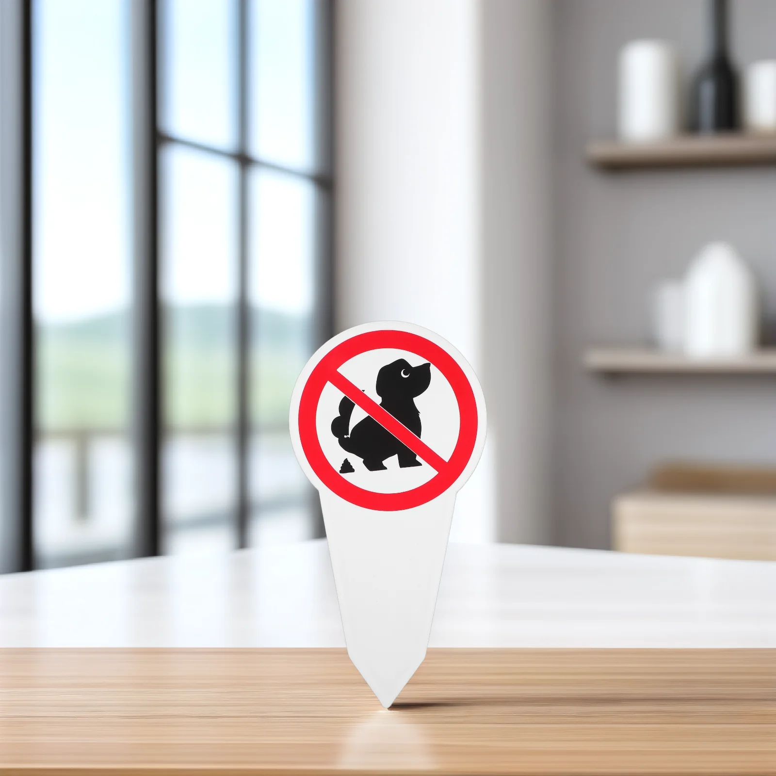 

No Dog Poop Signs with Stake Outdoor Yard Garden Decoration No Pooping Lawn Prevention Sign for Puppy Control