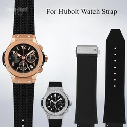 Soft Comfortable Silicone Watchbands for Hublot Yubo Classic Fusion Big Bang Series Waterproof Breathable Strap 26x19mm 24x17mm