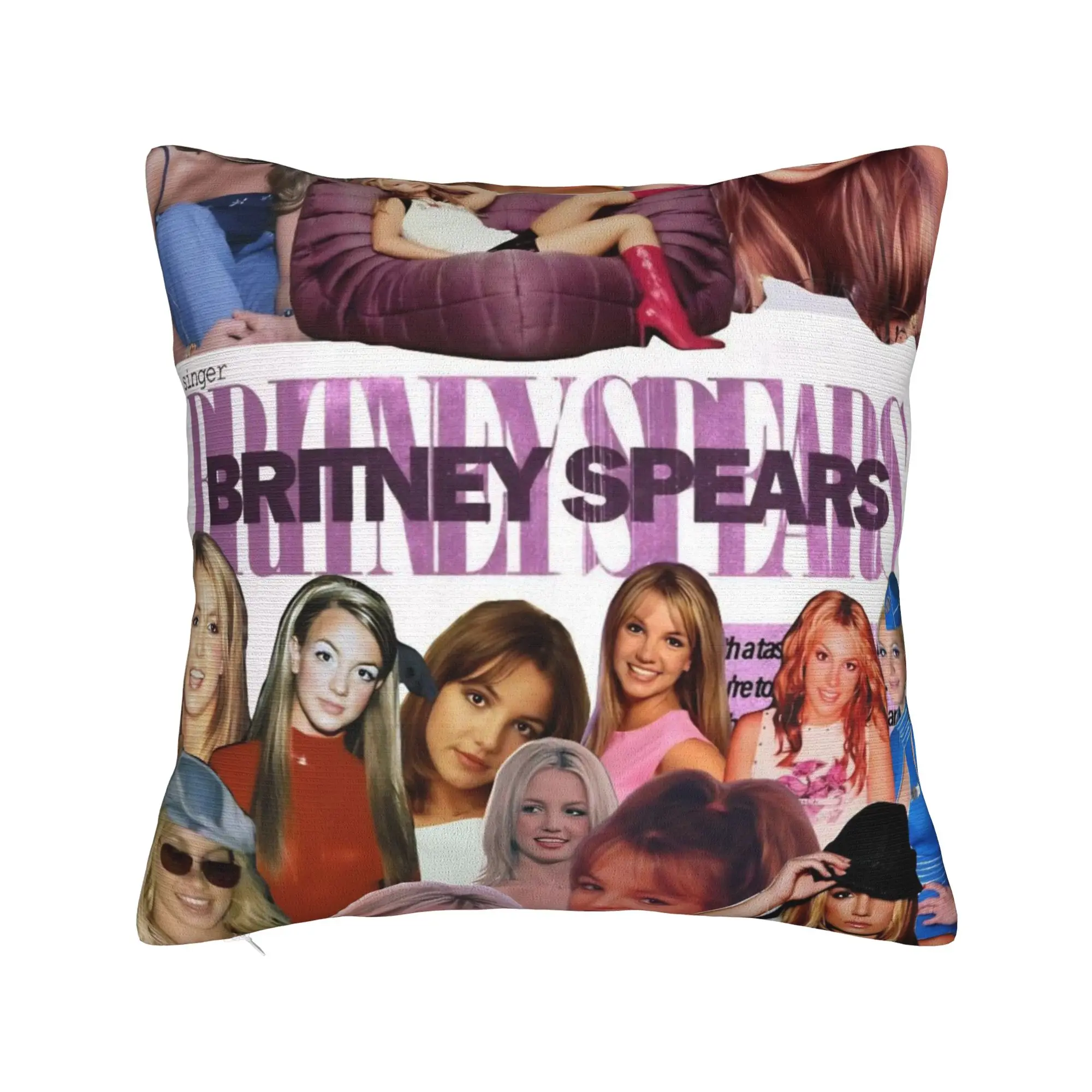 Decorative Pillow Covers Singer Britney Spears Accessories Seater  Pillow Case Cover Square Multi-Size