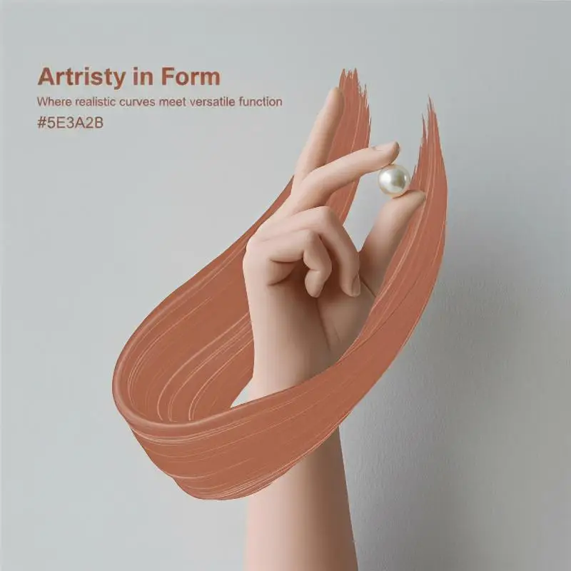 Bendable Realistic Silicone Female Hand Model Lifelike Fake Hand for Custom Jewelry Display Nail Art Practice