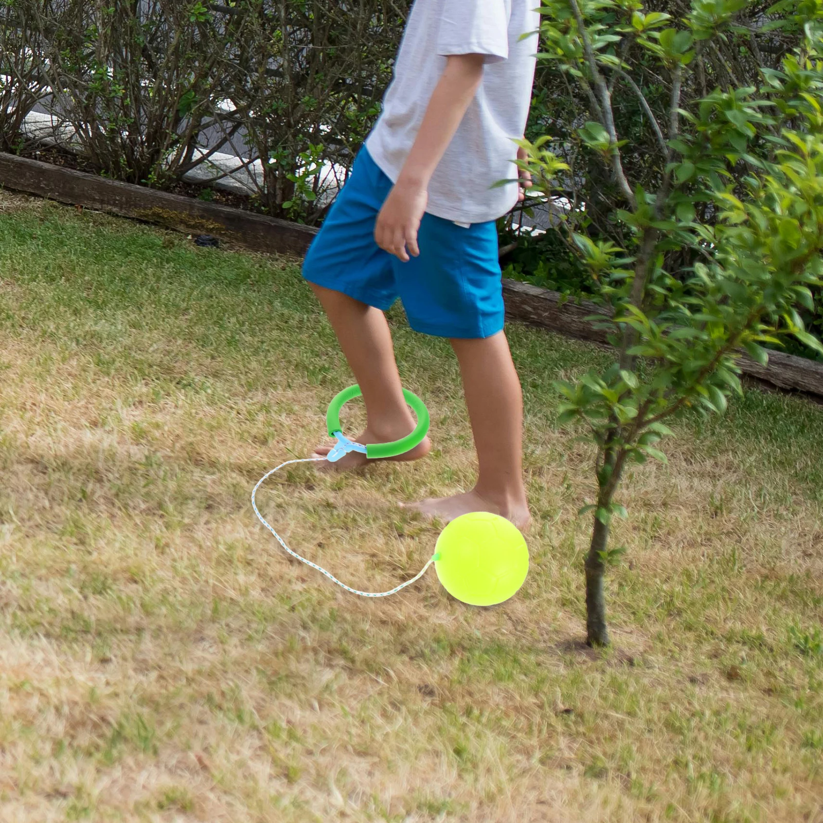 

2pcs One-legged Spinning Ball Ankle Skipping Toys Children Bouncing Plastic Kids Exercising Balance Outdoor Indoor Family Fun