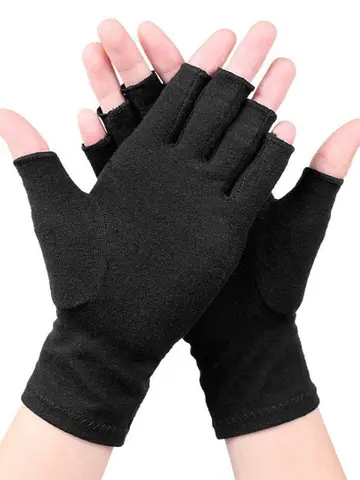 Compression Arthritis Gloves Wrist Support Therapy Wristband Half Finger Compression Gloves Joint Pain Relief Cycling Gloves