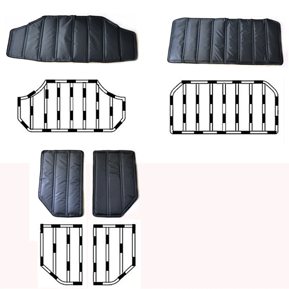 SXMA J180 Roof Sound Heat Insulation Pad Mat Oxford Sunroof Sunshade Cover Isolate forJeep JK forWrangler 2012--2017, 3.0L,3.6L