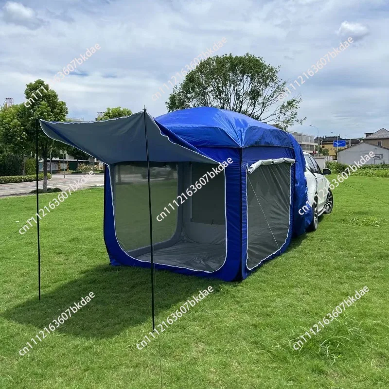 Pop Up Quick Open Car Rear Tent Outdoor Camping Hiking Sunshade  Waterproof Windproof Self-driving Tourist Trunk Lodge