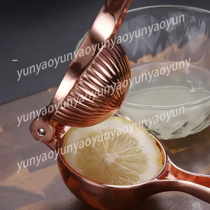 Portable Manual Juicer Machine Juice Extractor New Pomegranate Juicer Watermelon Lemon Squeezer Lemon Clip Rose Gold Juice Press