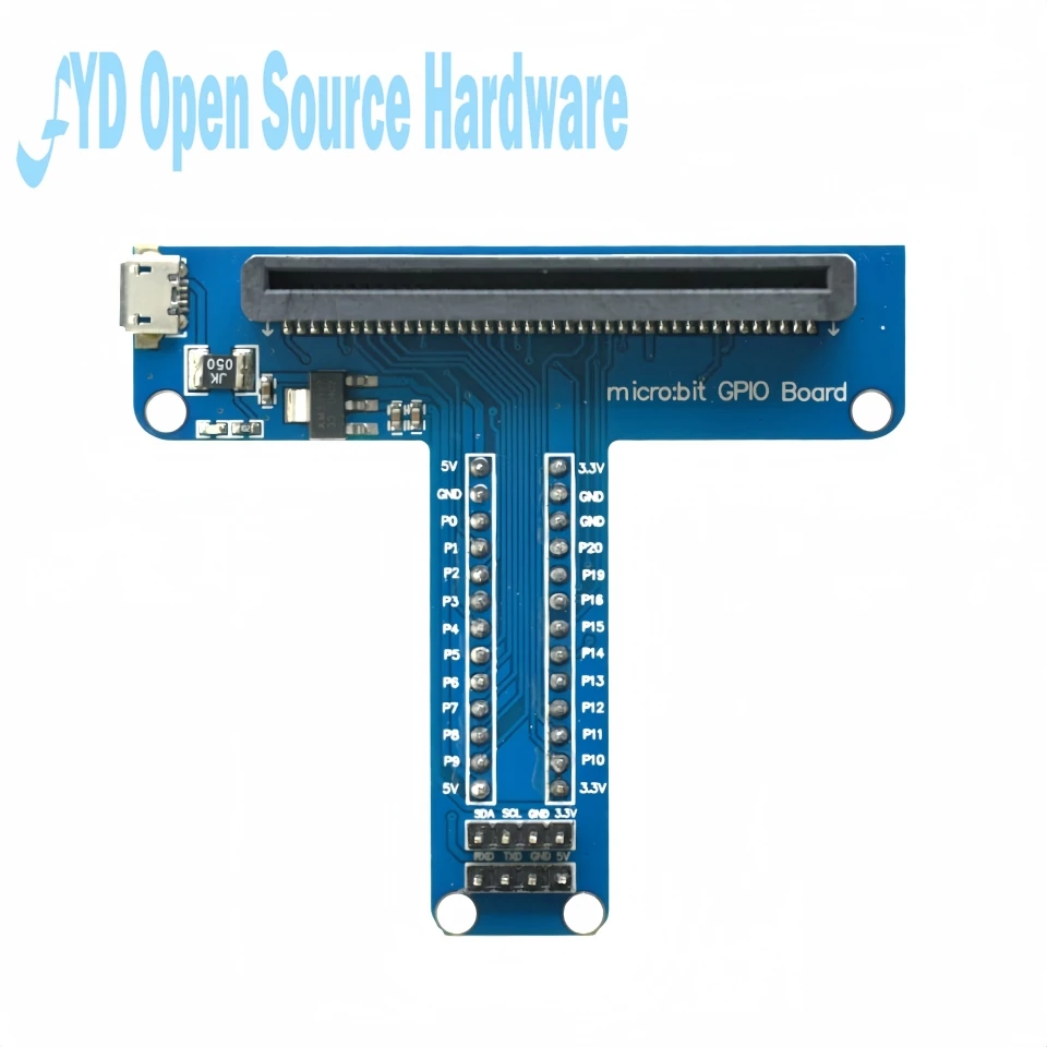 Microbit Development Board T-type GPIO Expansion Board Micro:bit Breadboard Adapter Board Python