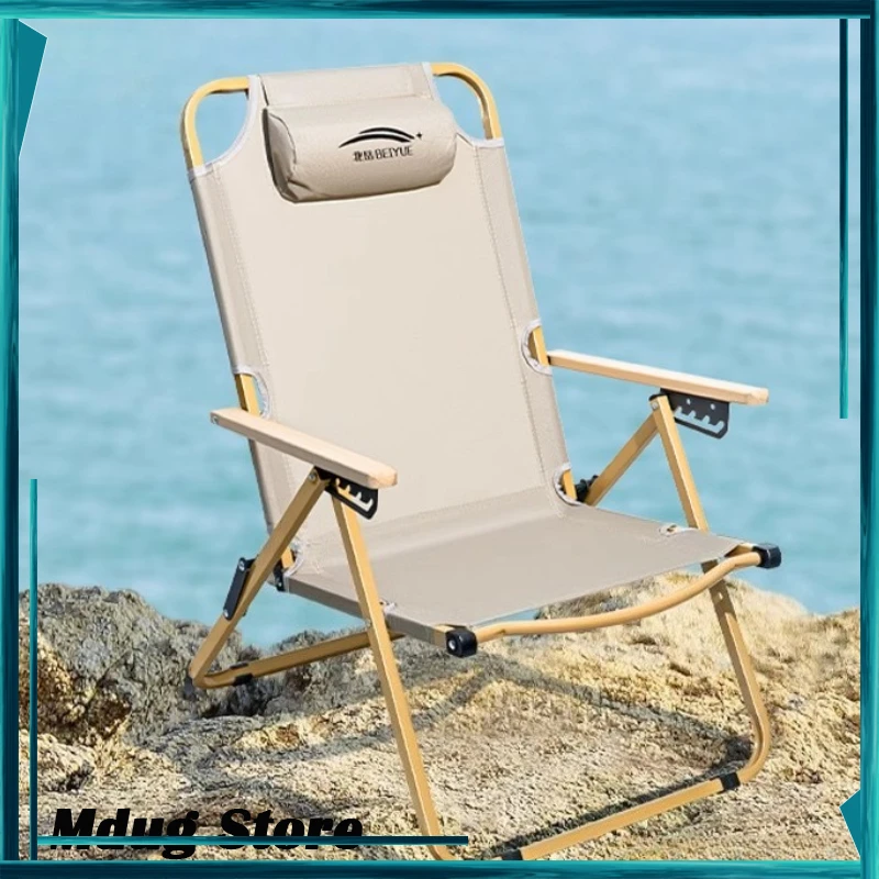 

High Back Strong Camping Chairs Balcony Study Fishing Adult Camping Chairs Travel Armchairs Cadeira De Praia Outdoor Furniture