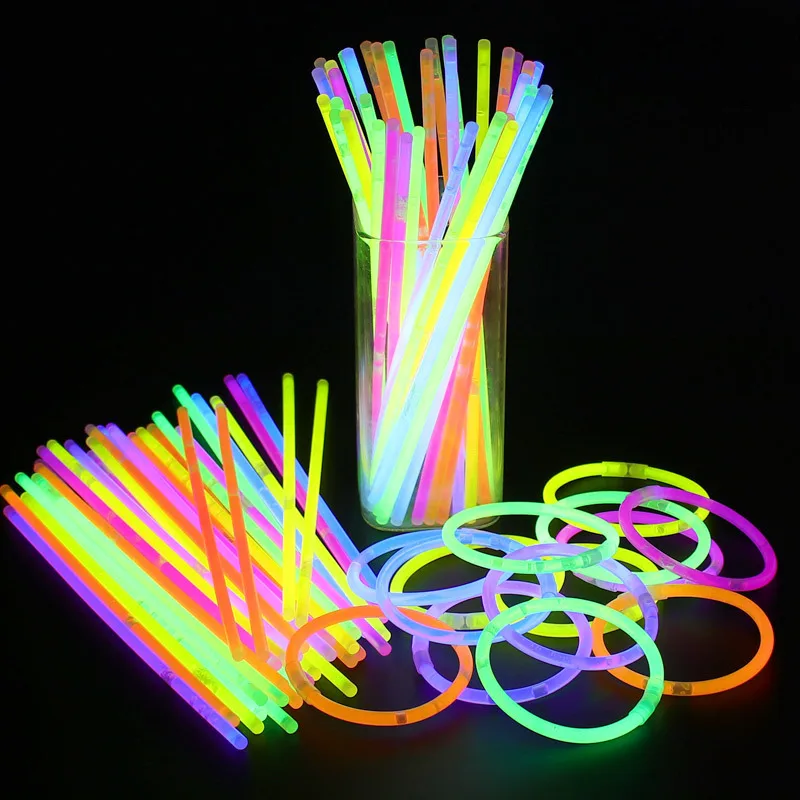 50 Disposable Children's Diy Luminous Bracelets With Fluorescent Sticks Activity Luminous Toys Fluorescent Sticks