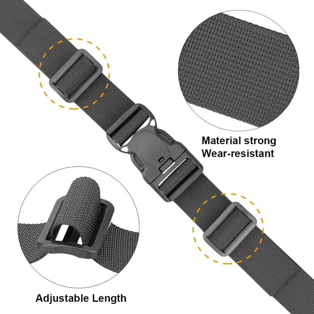 Cintas Utilitárias Ajustáveis de 58 Polegadas com Fivela, Pacote com 4 para Bagagem e Viagem