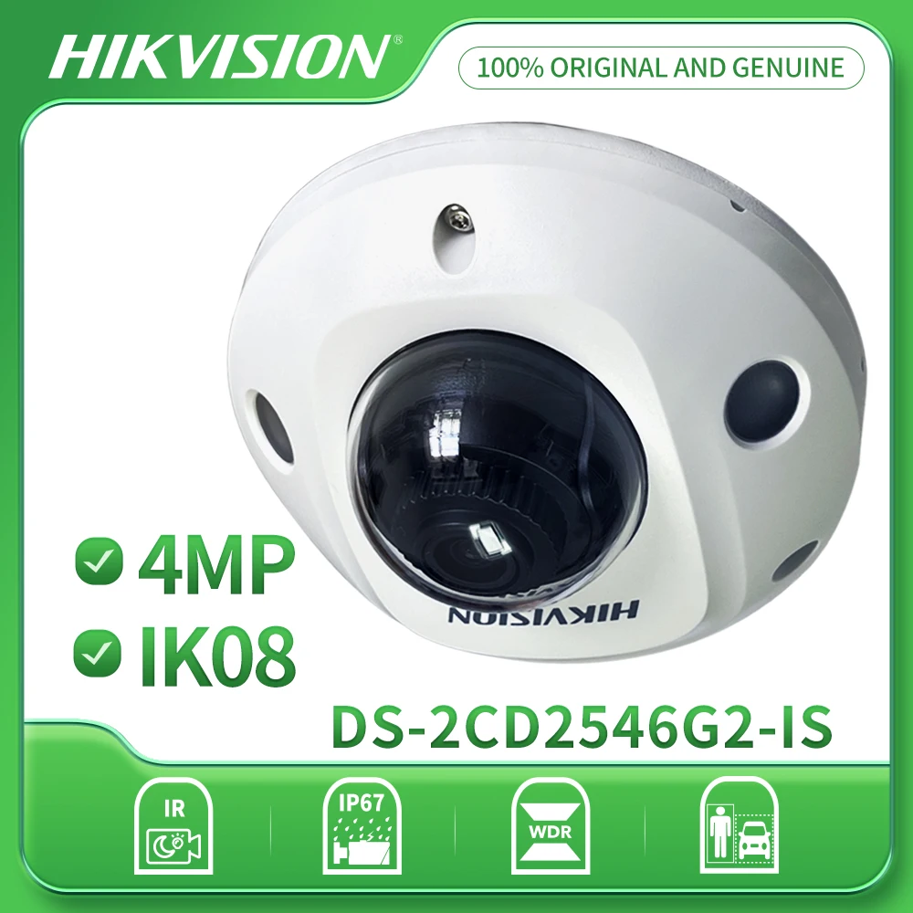 Hikvision Wifi Camera 4MP Acusense Built-in Mic Human and Vehicle Classification Smart Home IP67 CCTV Camera DS-2CD2546G2-IS