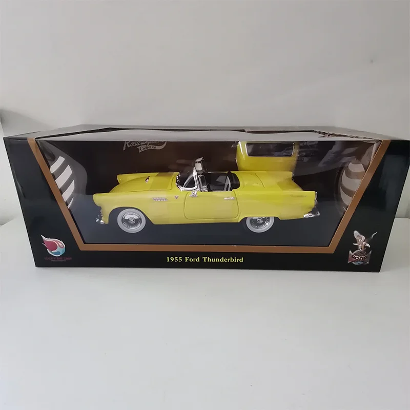 

Литой под давлением масштаб 1:18, сплав, 1963, Ford Thunderbird, открытый автомобиль, миниатюрный игрушечный автомобиль, имитация классической модели, Коллекционный сувенирный дисплей