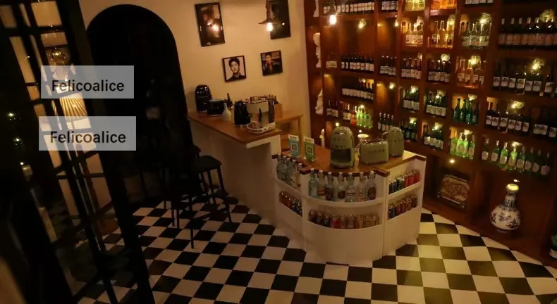5 Stücke 1:12 Miniatur Kaffeetasse Wein Tasse Bierkrug Weinflasche Glas Modell Puppenhaus Für Möbel Haus Dekor Spielzeug – Detail 4