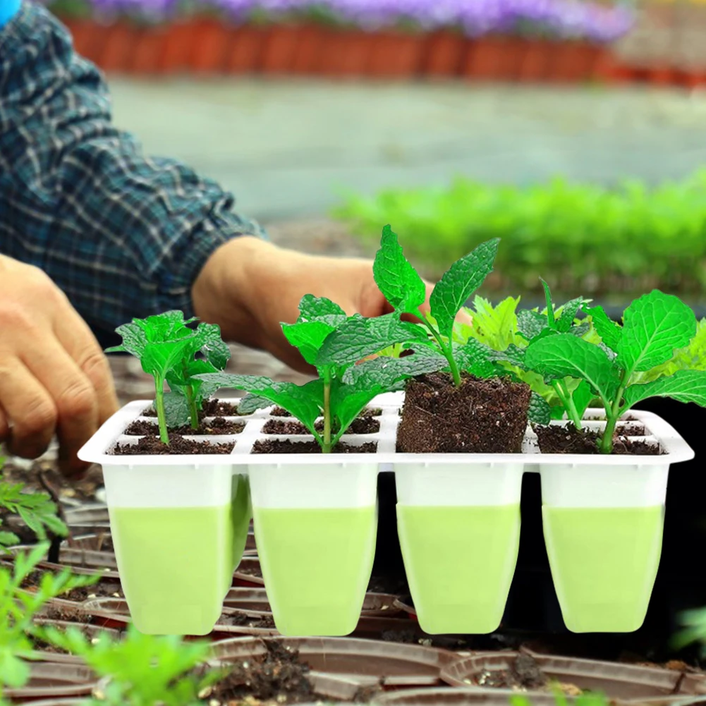 12 Holes Garden Nursery Seedli - đánh giá và giá Seed Starter Trays
