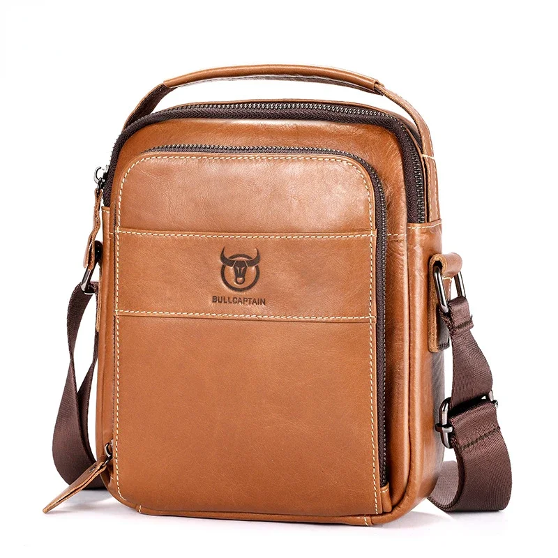 Brand 100% Genuine Leather Men's Shoulder Bags Messenger Bag for Men Crossbody Bags new Small Man Designer Handbag Bolso Male