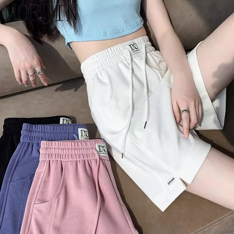 Fashion Brand Japanese Style Large Size Casual Beach Fifth Pants Women's Summer New Versatile Elastic Student Middle Pants Sport