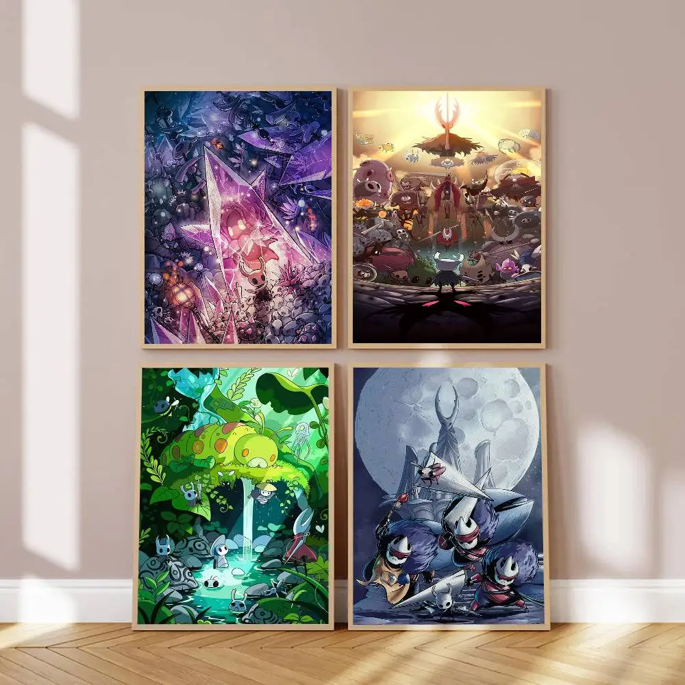 1pc Hot Popular Video Game Hollow Knight Poster High Quality Print Waterproof Wall Art Sticker For Bar Living Room Decor Gift