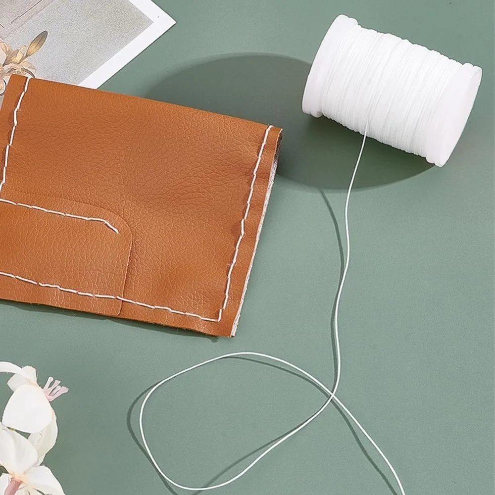 0.5 مللي متر ed الحبل 130 ياردة الأبيض ed الديكور سلسلة البوليستر المواضيع الحبل خيوط الديكور الحبال