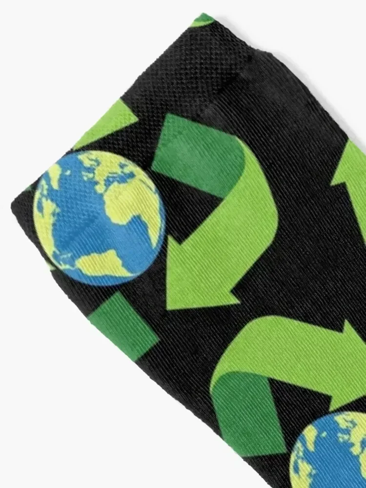 World Recycling Day- March 18 World Recycling Day Socks floor christmas gifts Socks Female Men's