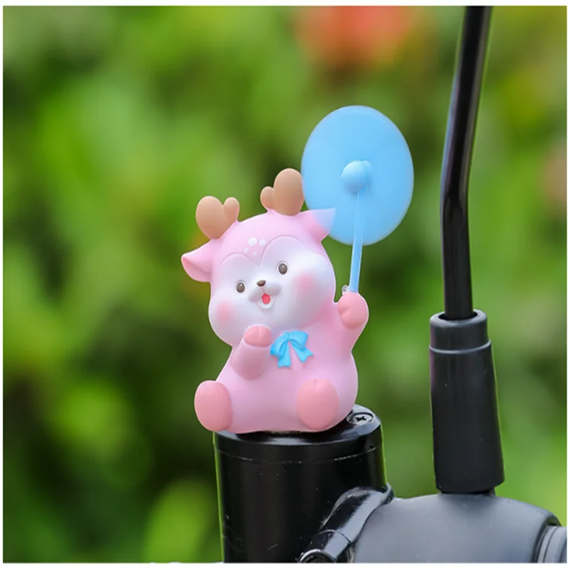 Little Yellow Duck New Cute Windmill Car Decoration Electric Bicycle Network Red Car Decoration