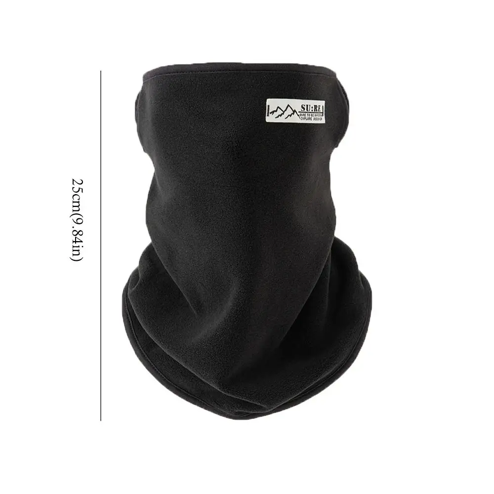 Fashion Soft Fleece Neck Warmer Plush Thick Ski Tube Scarf Half Face Mask For Winter Outdoor