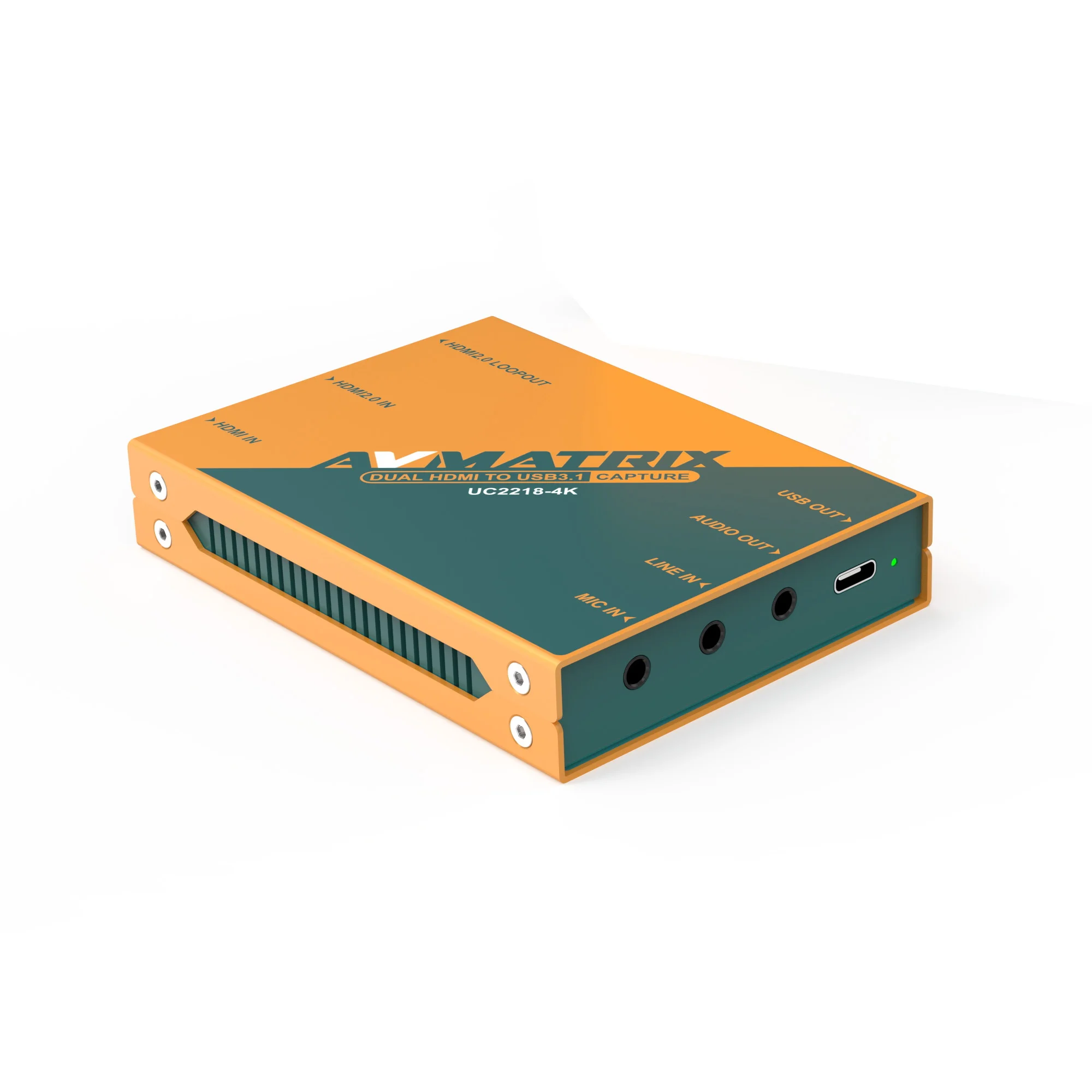 Avmatrix UC2218-4K for to USB Video Capture Card with Type C Output Interface High Performance 4K Supports Windows/Linux/MacOS