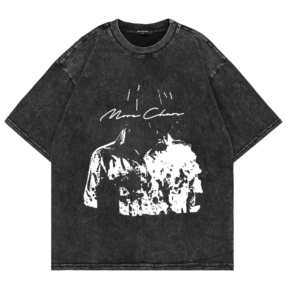 كين كارسون المزيد من الفوضى تي شيرت ميرش تأثيري النساء الرجال موضة عادية Crewneck قصيرة الأكمام الشارع الشهير تي شيرت هدية